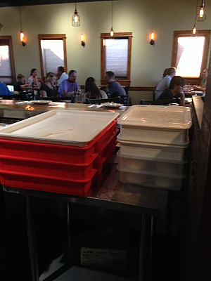 Artisan & Standard Trays in action...SouthCreek Pizza Co.  Reno